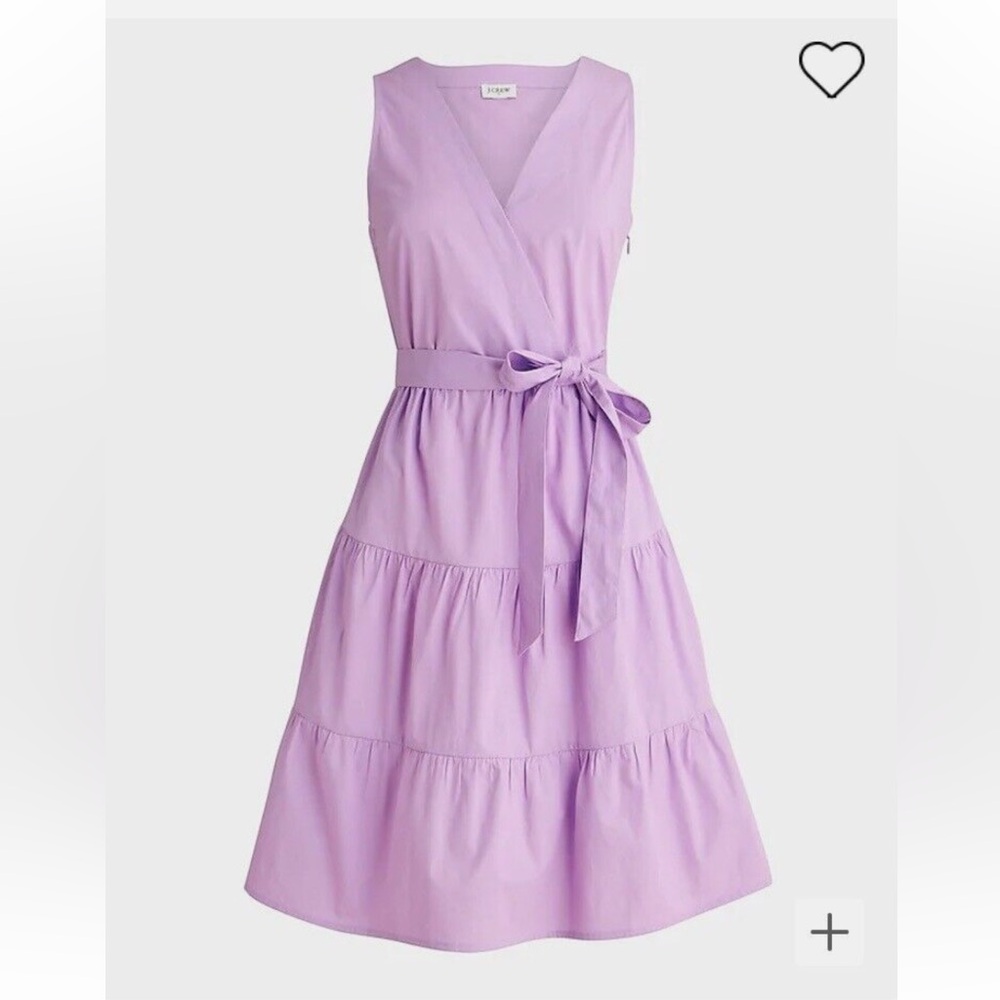 J. Crew tiered faux wrap dress